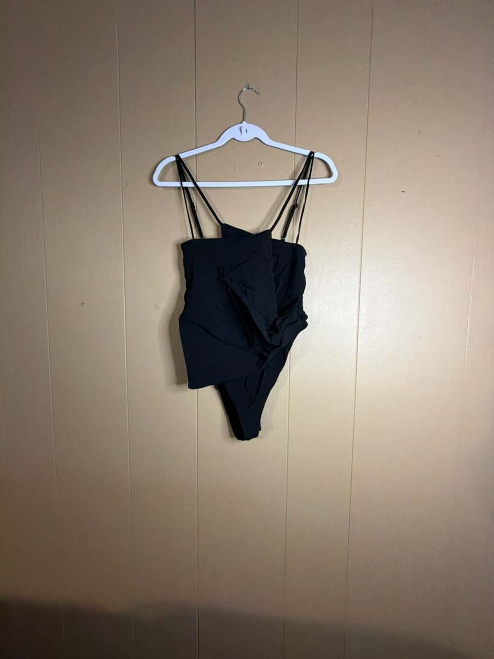 Zara Asymmetrical Draped Bodysuit